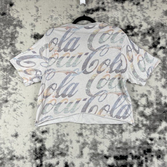 Kith Coca Cola Shirt Womens Size Medium CROPPED/CUT Casaul Comfort‎ - Picture 2 of 11